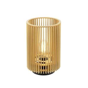 BIG WHITE SLV WUD TL E27, stolní lampa, válcové, 1 x max. 40 W, přírodní 1010402 obraz