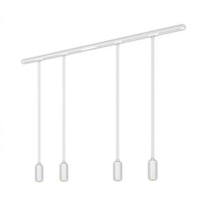 BRILONER 1-fázový lištový systém, kompletní sada, 4x LED závěsná svítidla, bílá 8016046 obraz