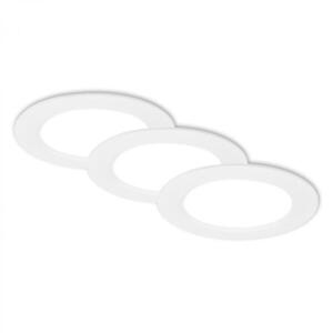 BRILONER 3ks sada LED vestavné bodové svítidlo – pr.120mm, ploché, 6W, 230V, neutrální bílá, bílé 7993036 obraz