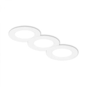 BRILONER 3ks sada LED vestavné bodové svítidlo – pr.90mm, ploché, 3W, 230V, neutrální bílá, bílé 7992036 obraz
