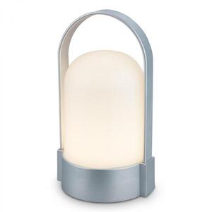 BRILONER Asa stolní lampička - 1W, 50lm, bezdrátová, LED, stmívatelné, teplá bílá, matný chrom 7544014 obraz