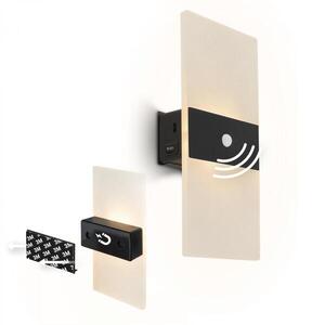 BRILONER Aura nástěnné svítidlo - 2, 5W, 100lm, nabíjecí, LED, s pohybové čidlo, černá 3888015 obraz