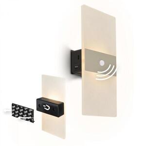 BRILONER Aura nástěnné svítidlo - 2, 5W, 100lm, nabíjecí, LED, s pohybové čidlo, matný nikl 3888012 obraz