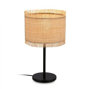 BRILONER Borra stolní lampa, stínidlo ze slámy, přírodní 7854014 obraz