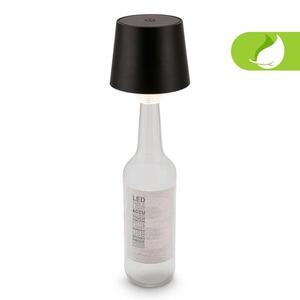 BRILONER Bota lampička na láhev - 1, 8W, 120lm, nabíjecí, LED, stmívatelné, dotykový vypínač, teplá bílá, černá 7709015 obraz