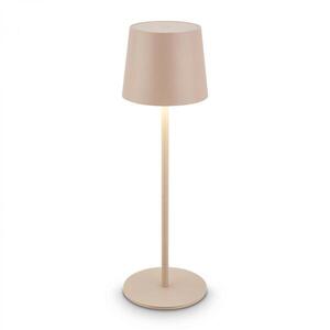 BRILONER Bota stolní lampa - 1, 8W, 120lm, nabíjecí, LED, stmívatelné, dotykový vypínač, teplá bílá, béžová 7708011 obraz