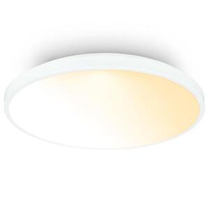 BRILONER Competo stropní svítidlo pr.38 cm - 24W, 2600lm, stmívatelné, dálkový ovladač, CCT teplá/neutrální bílá, bílé 3906016 obraz