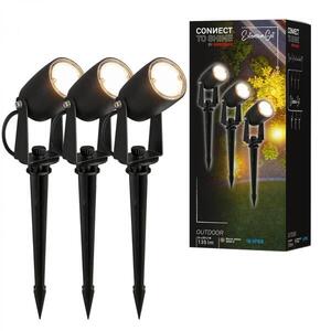 BRILONER CONNECT TO SHINE prodlužovací sada Iris sada 3ks LED zahradních bodových svítidel, IP65 3928035 obraz