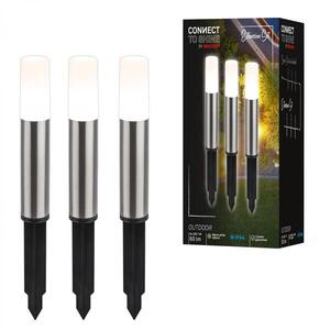 BRILONER CONNECT TO SHINE prodlužovací sada Junca 3ks LED venkovních sloupkových svítidel, IP44 3926032 obraz