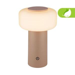 BRILONER Juna stolní lampa - 1, 8W, 210lm, nabíjecí, LED, stmívatelné, dotykový vypínač, teplá bílá, béžová 7580011 obraz