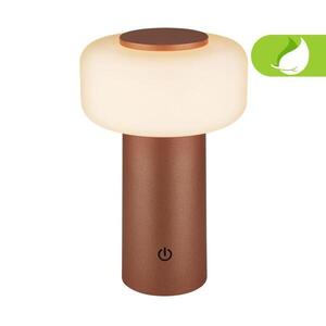 BRILONER Juna stolní lampa - 1, 8W, 210lm, nabíjecí, LED, stmívatelné, dotykový vypínač, teplá bílá, kávová 7580014 obraz