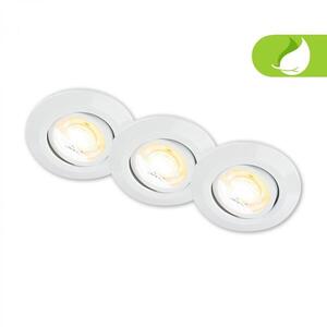 BRILONER Klira 3ks sada LED vestavné bodové svítidlo 230V, nastavitelné, CTS, Ra90, bílé 7586036 obraz