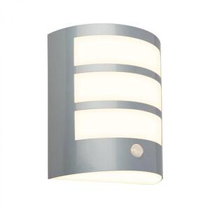 BRILONER LED nabíjecí nástěnné svítidlo, venkovní, pohybové čidlo, soumrakový senzor, IP44, matný chrom 3795014 obraz