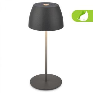 BRILONER LED nabíjecí stolní lampička Serina Mini, bezdrátová, 20cm, IP44, 2, 5W, stmívatelné, dotykový vypínač, antracit 7503015 obraz