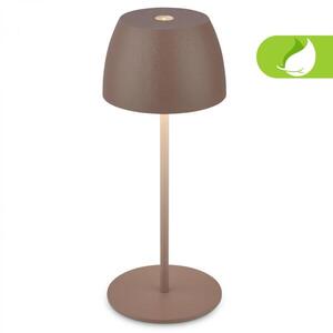BRILONER LED nabíjecí stolní lampička Serina Mini, bezdrátová, 20cm, IP44, 2, 5W, stmívatelné, dotykový vypínač, písková hnědá 7503012 obraz