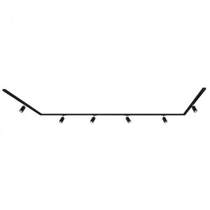 BRILONER Lištový systém sada 450 cm do U - 6x 230V lišta 1-fázová, 6x spot GU10, černá 8012065 obraz