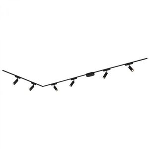 BRILONER Luxtrail lištový systém, kompletní sada, 6x LED spoty, do L, černá 8034065 obraz