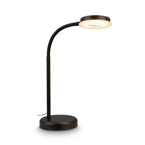 BRILONER Megg lampička na psací stůl – 12W, 800lm, LED, stmívatelné, dotykový vypínač, teplá bílá, černá 7585015 obraz