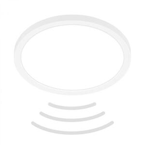 BRILONER Move LED stropní svítidlo IP44, přímé a nepřímé osvětlení, pohybové čidlo, kruhové 24 cm, bílé 7524416 obraz
