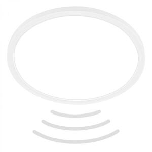 BRILONER Move LED stropní svítidlo IP44, přímé a nepřímé osvětlení, pohybové čidlo, kruhové 29 cm, bílé 7525416 obraz