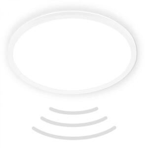 BRILONER Move LED stropní svítidlo IP44, přímé a nepřímé osvětlení, pohybové čidlo, kruhové 42 cm, bílé 7526416 obraz
