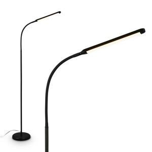 BRILONER Mura stojanová lampa - 6W, 600lm, LED, stmívatelné, dotykový vypínač, nastavitelné, černá 1660015 obraz