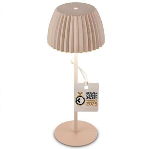BRILONER Nabíjecí stolní lampa Riffle - 36, 5 cm, 2W, 200lm, IP44, bezdrátová, LED, stmívatelná, dotykový vypínač, béžová 7553011 obraz