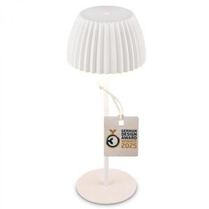 BRILONER Nabíjecí stolní lampa Riffle - 36, 5 cm, 2W, 200lm, IP44, bezdrátová, LED, stmívatelná, dotykový vypínač, bílé 7553016 obraz