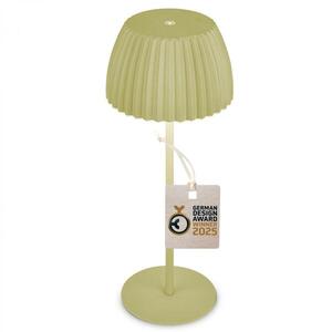 BRILONER Nabíjecí stolní lampa Riffle - 36, 5 cm, 2W, 200lm, IP44, bezdrátová, LED, stmívatelná, dotykový vypínač, zelená 7553019 obraz