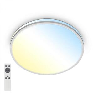 BRILONER Pulup LED stropní svítidlo, stmívatelné, dálkový ovladač, CCT, matný chrom 3821014 obraz