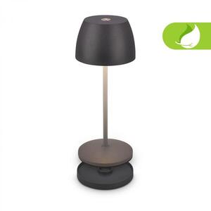 BRILONER Serina Mini LED stolní lampička bezdrátová IP44, stmívatelné, s nabíjecí základnou, antracit 7504015 obraz