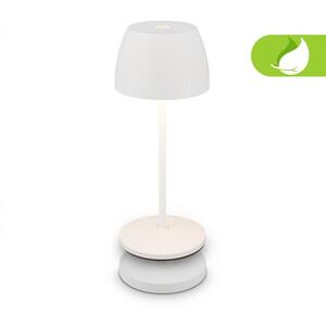 BRILONER Serina Mini LED stolní lampička bezdrátová IP44, stmívatelné, s nabíjecí základnou, bílé 7504016 obraz