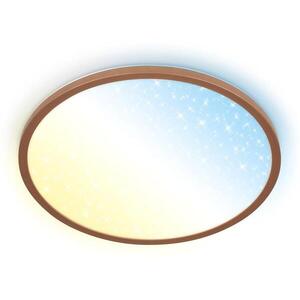 BRILONER Slim svítidlo LED panel pr.37, 5 cm - 22W, 3000lm, dálkový ovladač, stmívatelné, kávová 7655014 obraz