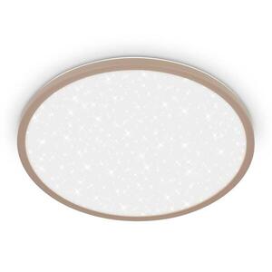 BRILONER Slim svítidlo LED panel pr.37, 5 cm - 22W, 3000lm, hvězdné nebe, neutrální bílá, béžová 7654011 obraz
