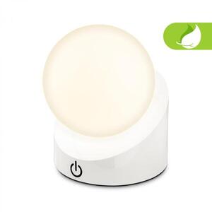 BRILONER Sora Mini LED stolní lampička bezdrátová IP54, stmívatelné, dotykový vypínač, bílá 7561016 obraz