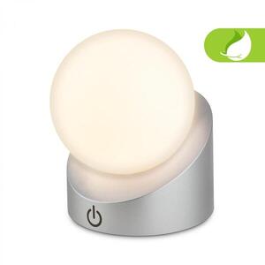 BRILONER Sora Mini LED stolní lampička bezdrátová IP54, stmívatelné, dotykový vypínač, matný chrom 7561014 obraz