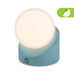 BRILONER Sora Mini LED stolní lampička bezdrátová IP54, stmívatelné, dotykový vypínač, modrá 7561010 obraz