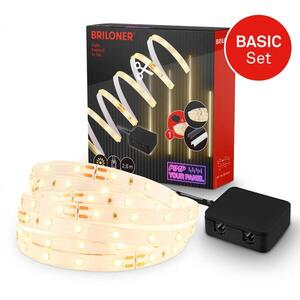 BRILONER Startovací sada On/Off LED pásek pro nástěnné panely – 260cm, vypínač, vč. rozbočovače 8018147 obraz