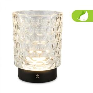 BRILONER Sunora LED stolní lampička bezdrátová IP44, stmívatelné, dotykový vypínač, čirá 7560015 obraz