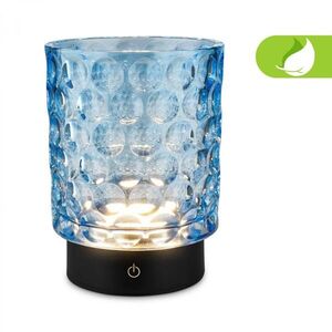 BRILONER Sunora LED stolní lampička bezdrátová IP44, stmívatelné, dotykový vypínač, modrá 7560010 obraz
