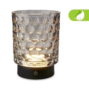 BRILONER Sunora LED stolní lampička bezdrátová IP44, stmívatelné, dotykový vypínač, šedá 7560014 obraz