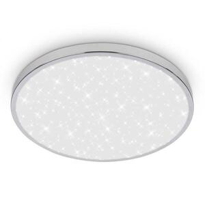 BRILONER Tak stropní svítidlo pr.33 cm - 22W, 2400lm, LED, hvězdné nebe, IP44, chrom 3934018 obraz