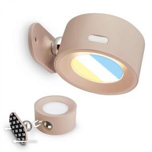 BRILONER Tari nástěnné bodové svítidlo - 1, 6W, 160lm, LED, nabíjecí, CCT, stmívatelné, bezdrátové, béžová 3896011 obraz