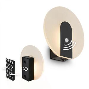 BRILONER Taro nástěnné svítidlo - 2, 5W, 100lm, bezdrátové, LED, s pohybové čidlo, černá 3889015 obraz
