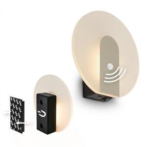 BRILONER Taro nástěnné svítidlo - 2, 5W, 100lm, bezdrátové, LED, s pohybové čidlo, matný nikl 3889012 obraz