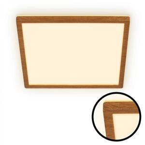 BRILONER Tava Wood LED stropní svítidlo, přímé a nepřímé osvětlení, ploché, imitace dřeva, 29x29 cm 7452314 obraz