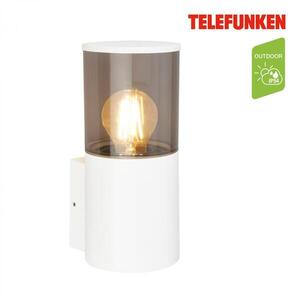 BRILONER TELEFUNKEN venkovní nástěnné svítidlo, voděodolné a prachotěsné, kouřové sklo, E27 patice, bílé 322206TF obraz
