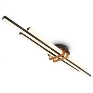 BRILONER Tinka stropní svítidlo 98x16 cm - 30W, 3000lm, LED, teplá bílá, černá 3951035 obraz
