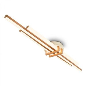 BRILONER Tinka stropní svítidlo 98x16 cm - 30W, 3000lm, LED, teplá bílá, kávová 3951034 obraz