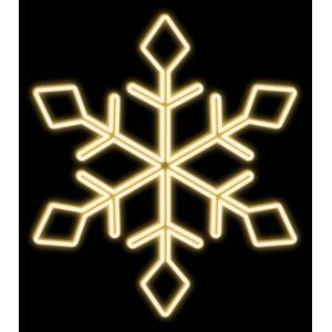 DecoLED LED světelná vločka I, závěsná 3D tisk, pr. 90 cm, teple bílá obraz